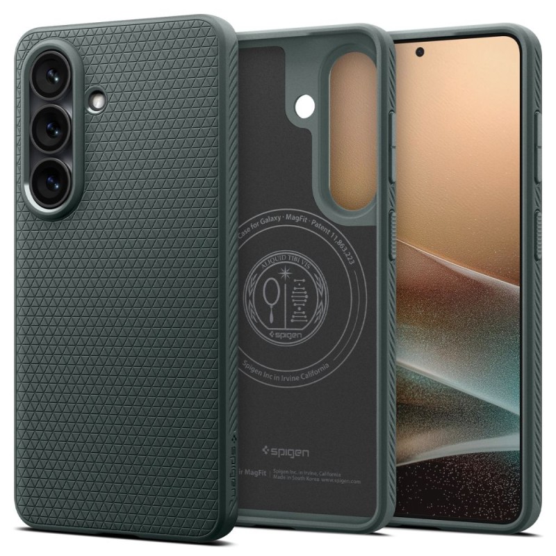 Spigen Liquid Air Mag MagSafe за Samsung Galaxy S26+ Plus Abyss Green (TPU) - Spigen Liquid Air Mag MagSafe за Samsung Galaxy S26+ Plus Abyss Green (TPU) - 8800283318388-ACS10706