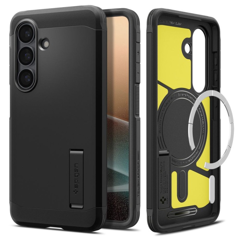 SPIGEN Tough Armor MagSafe калъф (Mag) за Samsung Galaxy S26+ Plus черен - SPIGEN Tough Armor MagSafe калъф (Mag) за Samsung Galaxy S26+ Plus черен - 8800283318456-ACS10713