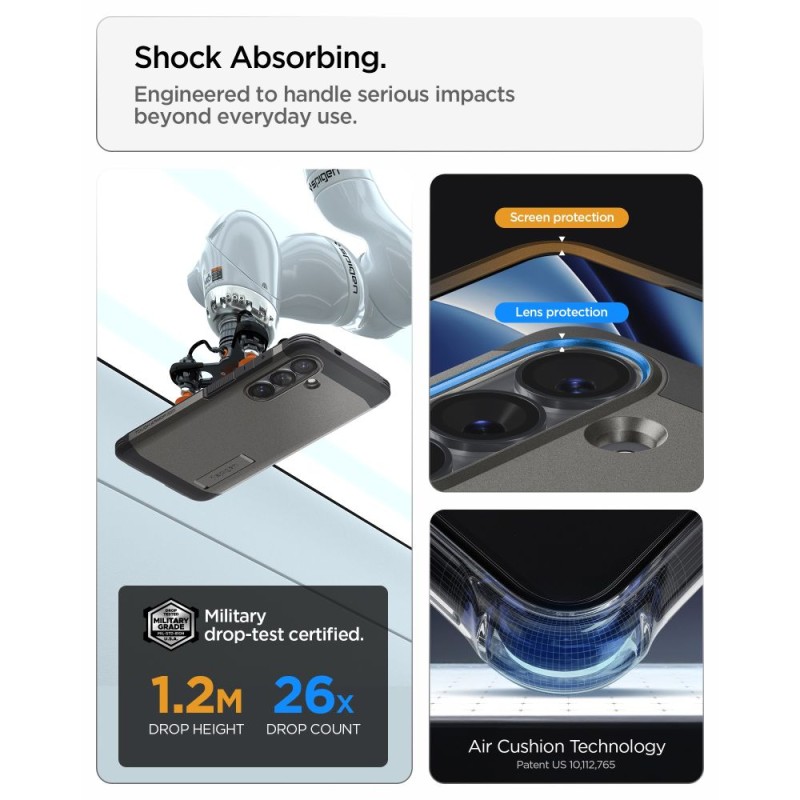 Spigen Tough Armor MagSafe хибриден кейс за Samsung Galaxy S26+ Plus Gunmetal (ACS10714) - Spigen Tough Armor MagSafe хибриден кейс за Samsung Galaxy S26+ Plus Gunmetal (ACS10714) - 8800283318463-ACS10714