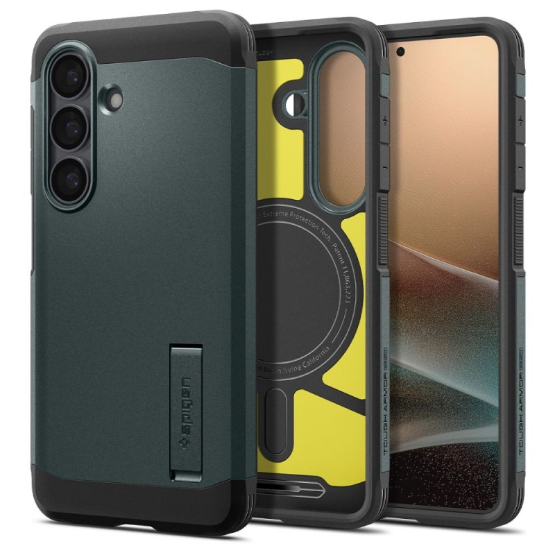 SPIGEN Tough Armor MagSafe калъф за Samsung Galaxy S26+ Plus Abyss Green (SKU: 8800283318470-ACS10715) - SPIGEN Tough Armor MagSafe калъф за Samsung Galaxy S26+ Plus Abyss Green (SKU: 8800283318470-ACS10715) - 8800283318470-ACS10715