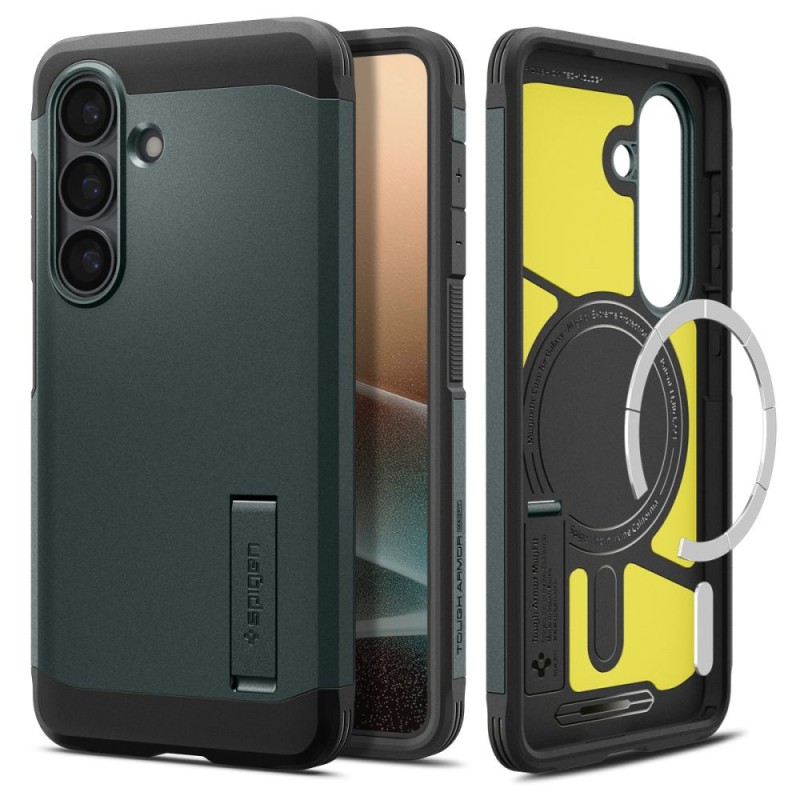 SPIGEN Tough Armor MagSafe калъф за Samsung Galaxy S26+ Plus Abyss Green (SKU: 8800283318470-ACS10715) - SPIGEN Tough Armor MagSafe калъф за Samsung Galaxy S26+ Plus Abyss Green (SKU: 8800283318470-ACS10715) - 8800283318470-ACS10715