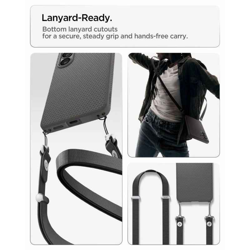 SPIGEN Liquid Air Mag MagSafe кейс за Samsung Galaxy S26 Marble Grey - 8800283318630-ACS10731