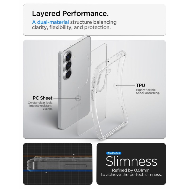 SPIGEN ULTRA HYBRID GALAXY S26 CRYSTAL CLEAR - 8800283318647-ACS10732