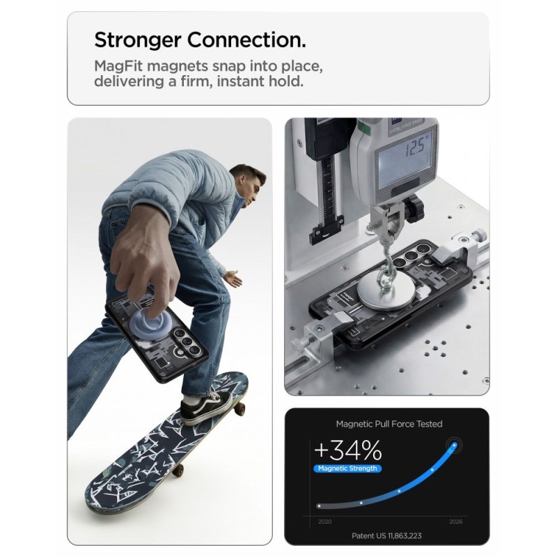 Spigen Ultra Hybrid Mag MagSafe за Samsung Galaxy S26 „Zero One Black“ (ACS10736) - Spigen Ultra Hybrid Mag MagSafe за Samsung Galaxy S26 „Zero One Black“ (ACS10736) - 8800283318685-ACS10736