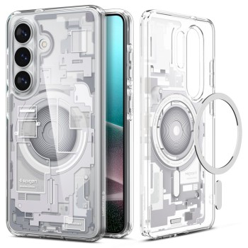 Spigen Ultra Hybrid Mag MagSafe за Samsung Galaxy S26 „Zero One White“ (ACS10737)