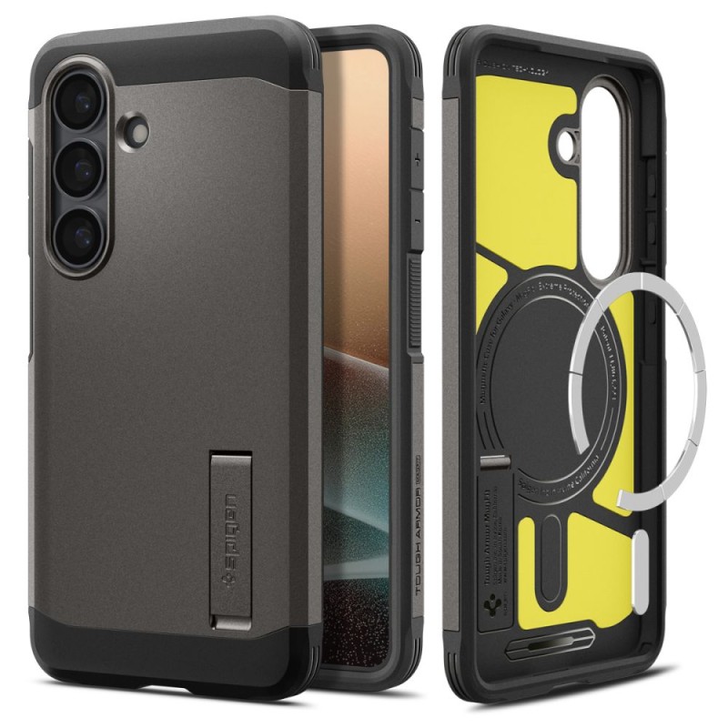SPIGEN Tough Armor MagSafe калъф за Samsung Galaxy S26 Gunmetal - 8800283318715-ACS10739