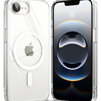 Ringke Fusion Magnetic MagSafe кейс за iPhone 16E / 17E прозрачен