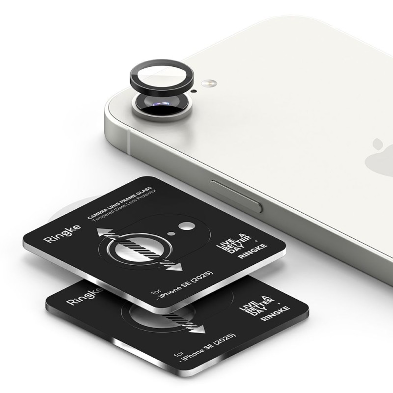 Ringke Camera Frame Protector (2 бр.) за iPhone 16E / 17E, черно - 8800293852933