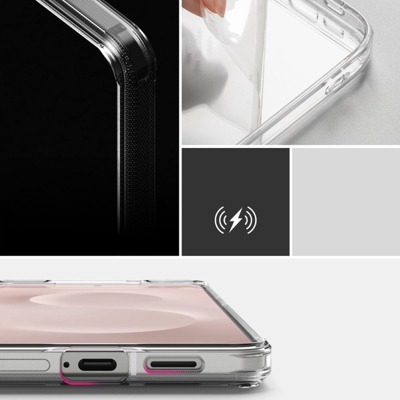 Ringke Fusion Galaxy S25 Edge Clear (прозрачен) - Ringke Fusion Galaxy S25 Edge Clear (прозрачен) - 8800293854272