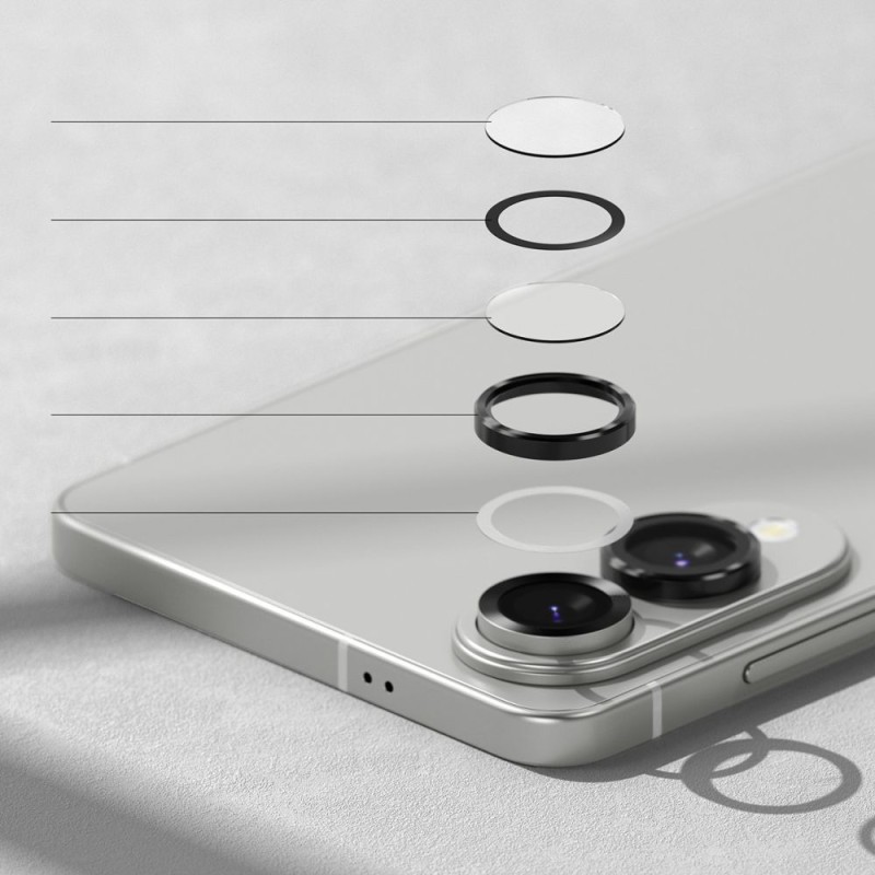 Ringke Camera Frame Protector покритие за камера за Galaxy S25 Edge Black (черно) - 8800293854517