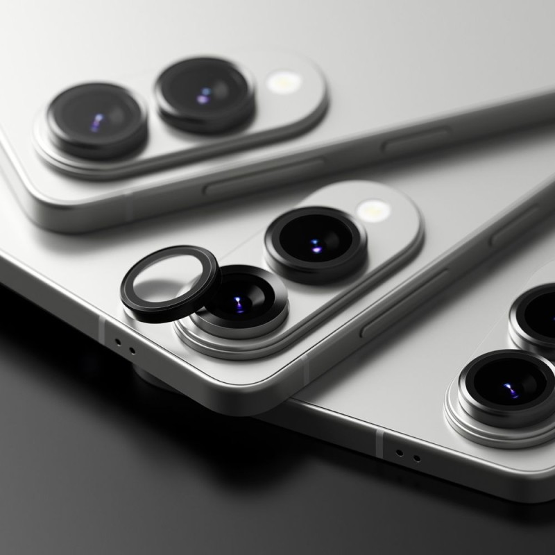 Ringke Camera Frame Protector покритие за камера за Galaxy S25 Edge Black (черно) - 8800293854517