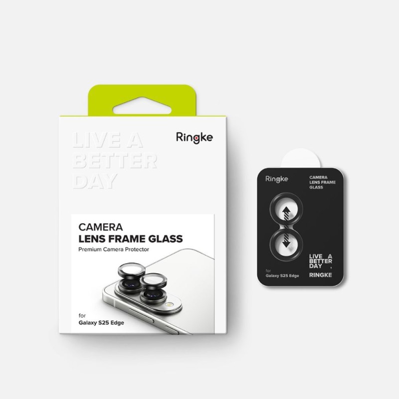 Ringke Camera Frame Protector покритие за камера за Galaxy S25 Edge Black (черно) - 8800293854517