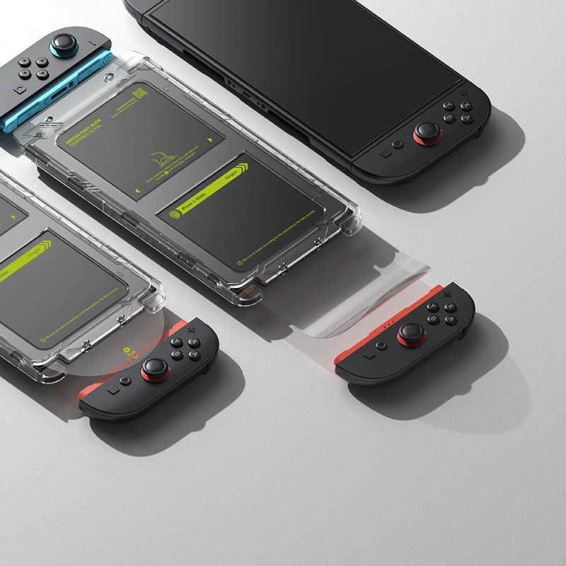 Ringke Easy Slide Закалено стъкло за Nintendo Switch 2 (2 бр.) Clear - Ringke Easy Slide Закалено стъкло за Nintendo Switch 2 (2 бр.) Clear - 8800293858829