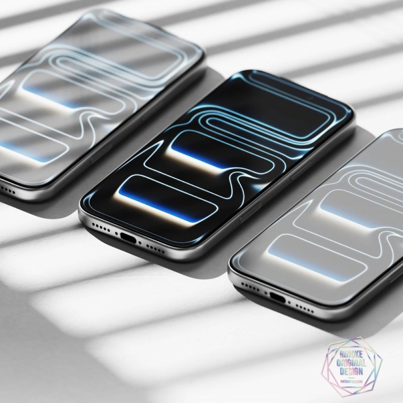 Ringke Easy Slide антиотразително закалено стъкло за iPhone 17 Pro Max (черно) - 8800293859765