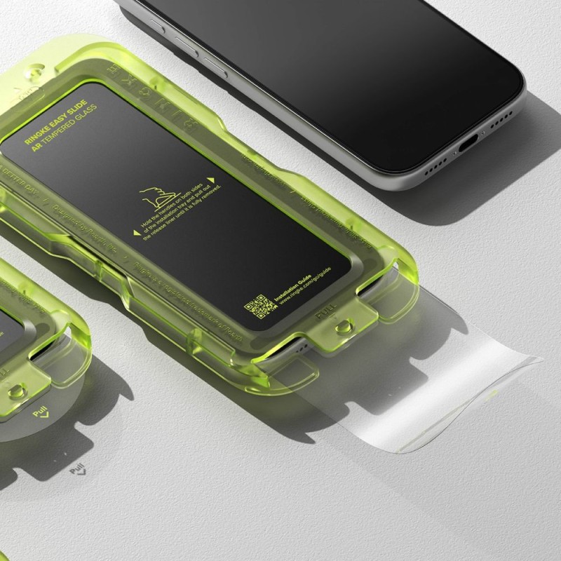 Ringke Easy Slide антиотразително закалено стъкло за iPhone 17 Pro Max (черно) - 8800293859765