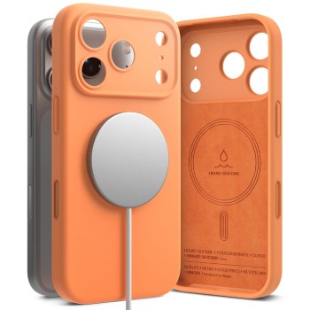 RINGKE Silicone Magnetic MagSafe за iPhone 17 Pro Max Tangerine (SKU: 8800328810464)