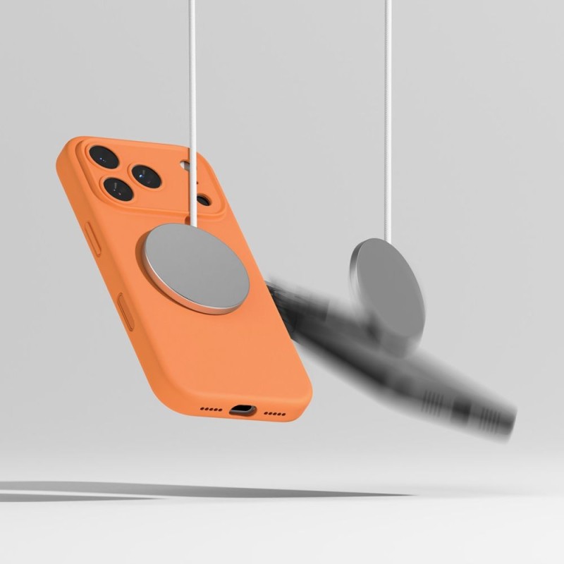 RINGKE Silicone Magnetic MagSafe за iPhone 17 Pro Max Tangerine (SKU: 8800328810464) - 8800328810464