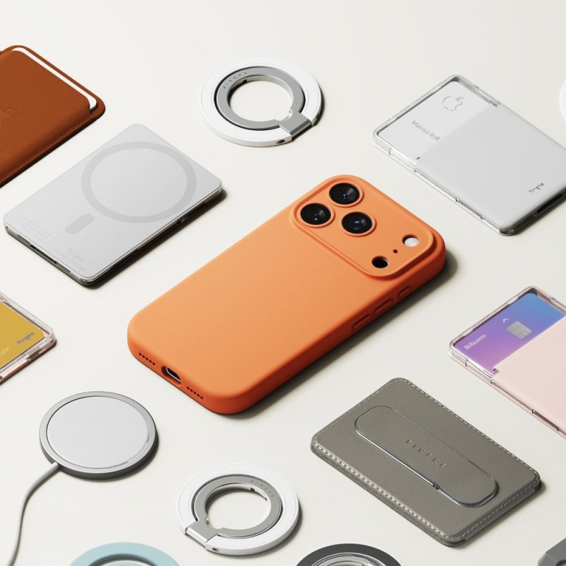 RINGKE Silicone Magnetic MagSafe за iPhone 17 Pro Max Tangerine (SKU: 8800328810464) - 8800328810464