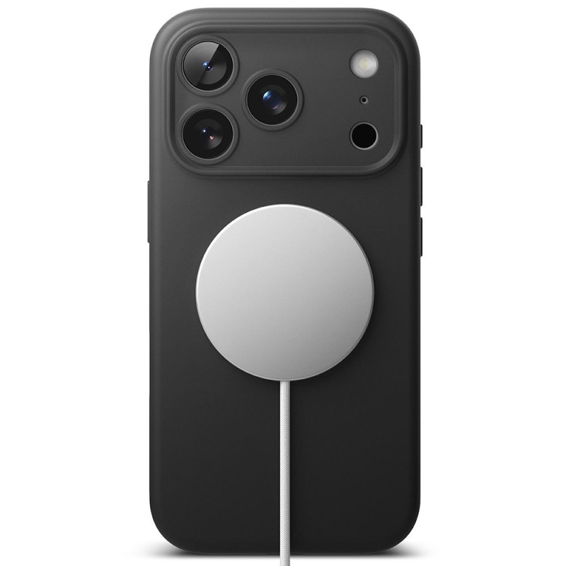 Ringke Silicone Magnetic MagSafe за iPhone 17 Pro (Черно) - 8800328811126