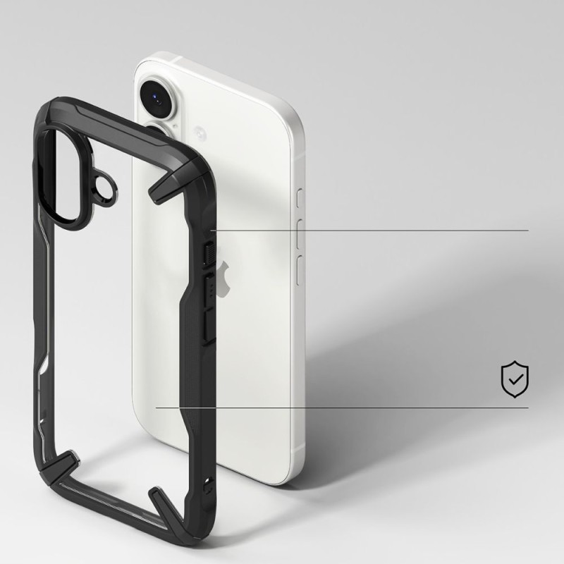 Ringke Fusion X Etui за iPhone 17 (черно) - Ringke Fusion X Etui за iPhone 17 (черно) - 8800328811577