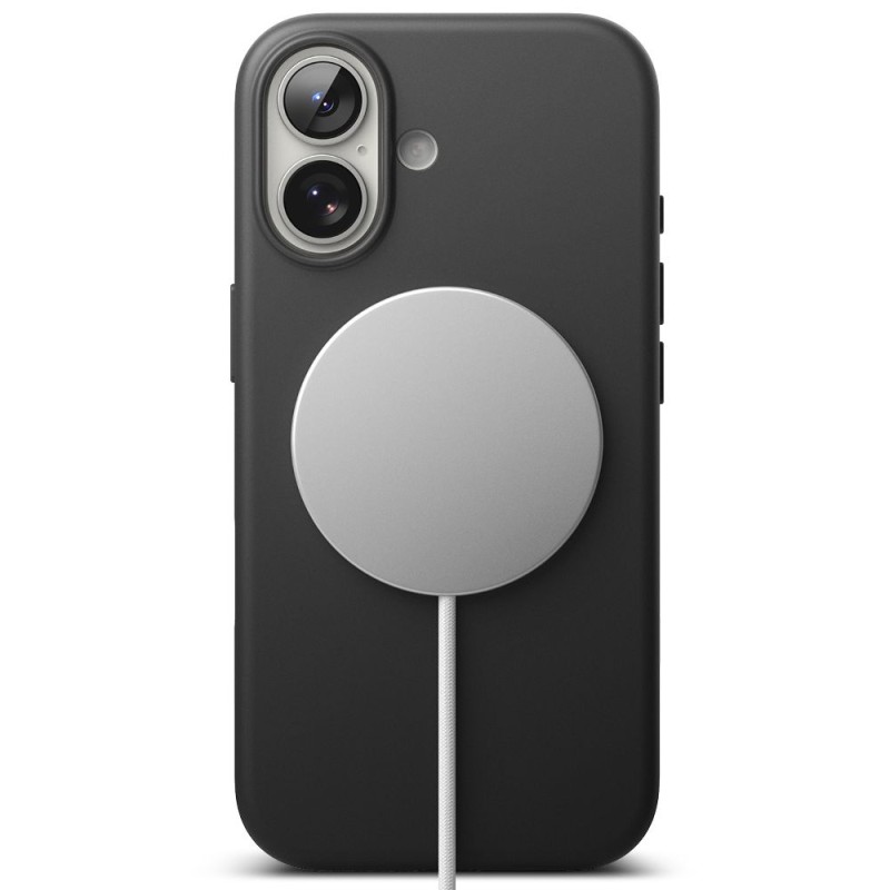 Ringke Silicone Magnetic Magsafe Etui за iPhone 17 (Черно) - 8800328811799