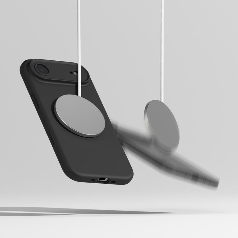 RINGKE Silicone Magnetic MagSafe за iPhone AIR – черен - 8800328812253