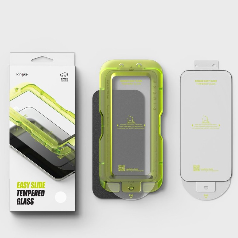 Ringke Easy Slide 2-Pack закалено стъкло за iPhone Air Black (SKU 8800328812314) - Ringke Easy Slide 2-Pack закалено стъкло за iPhone Air Black (SKU 8800328812314) - 8800328812314