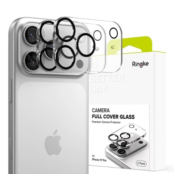 Ringke Full Cover защита за камера, 2 броя (iPhone 17 Pro), черна