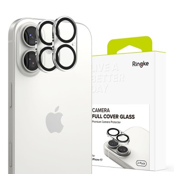Ringke Camera Full Cover протектор за камера, 2 броя за iPhone 17 (черен)