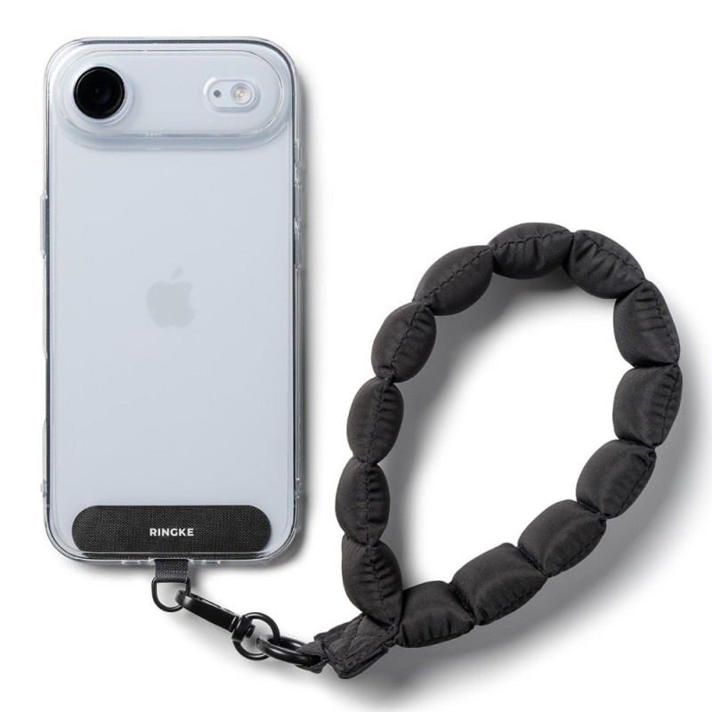 Ringke Holder & Puffer Hand Strap CALM BLACK (универсална каишка за ръка) - Ringke Holder & Puffer Hand Strap CALM BLACK (универсална каишка за ръка) - 8800328813809