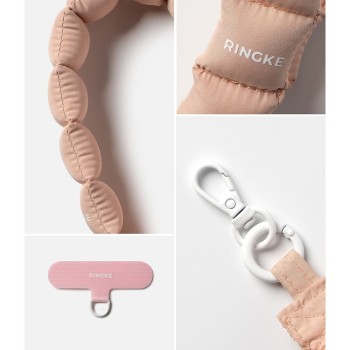 Ringke Holder & Puffer Hand Strap Floral Pink (универсална каишка за ръка)