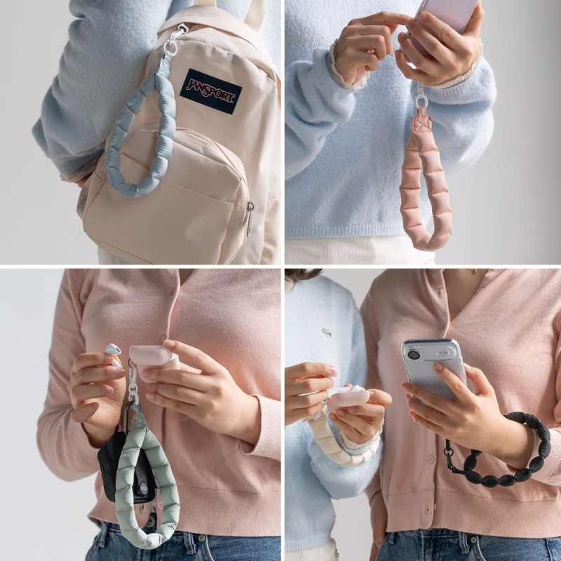 Ringke Holder & Puffer Hand Strap Floral Pink (универсална каишка за ръка) - Ringke Holder & Puffer Hand Strap Floral Pink (универсална каишка за ръка) - 8800328813823