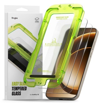 Ringke Easy Slide закалено стъкло 2-пак за OnePlus 15, прозрачно (SKU 8800328814363)