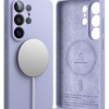 Ringke Silicone Magnetic MagSafe силиконов кейс за Samsung Galaxy S26 Ultra, Lavender (Лилав) - 8800328814721