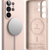Ringke Silicone Magnetic MagSafe за Samsung Galaxy S26 Ultra, Pink Sand (розов пясък) - 8800328814783