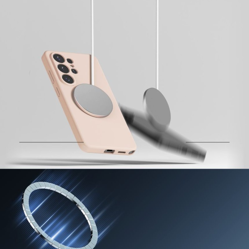 Ringke Silicone Magnetic MagSafe за Samsung Galaxy S26 Ultra, Pink Sand (розов пясък) - 8800328814783