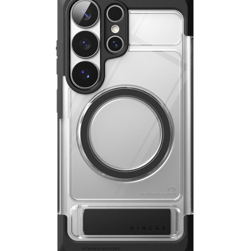 Ringke UX Magnetic MagSafe за Samsung Galaxy S26 Ultra (Black/Clear) - 8800328814813