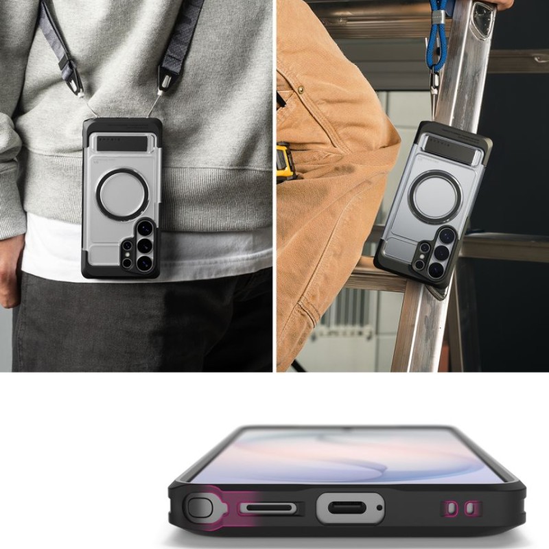 Ringke UX Magnetic MagSafe за Samsung Galaxy S26 Ultra (Black/Clear) - 8800328814813