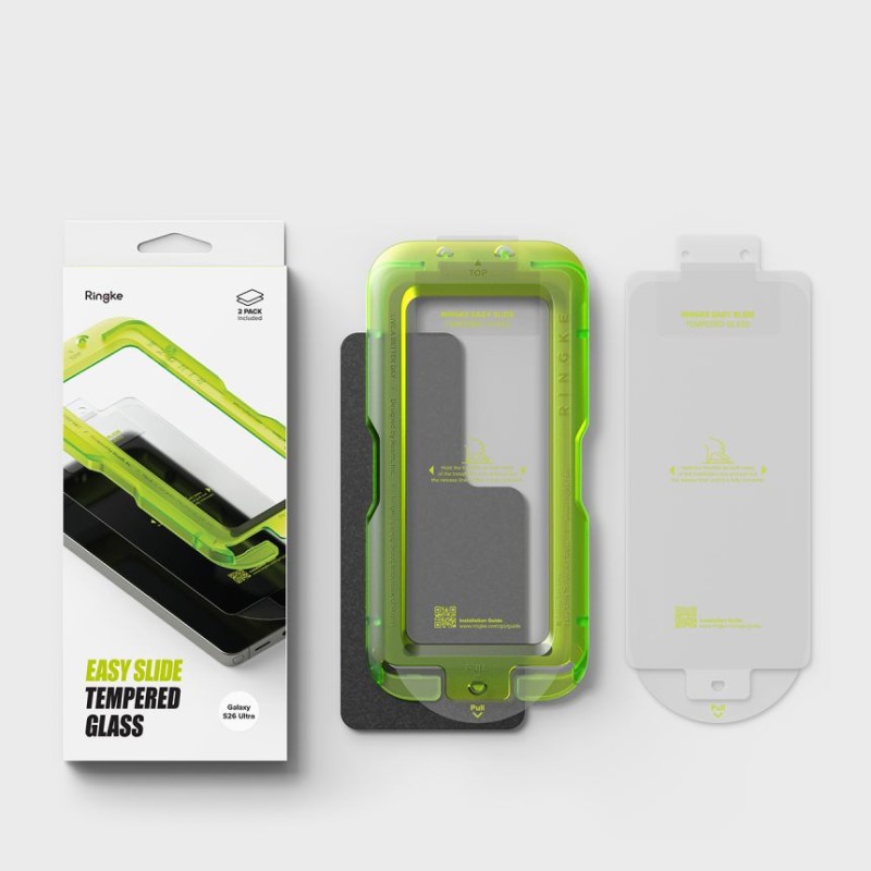 Закалено стъкло Ringke Easy Slide 2-Pack за Samsung Galaxy S26 Ultra (Ultra Clear) - Закалено стъкло Ringke Easy Slide 2-Pack за Samsung Galaxy S26 Ultra (Ultra Clear) - 8800328814905