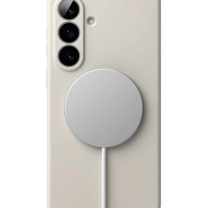Ringke Silicone Magnetic MagSafe силиконов кейс за Samsung Galaxy S26+ Plus (Stone) - 8800328815278