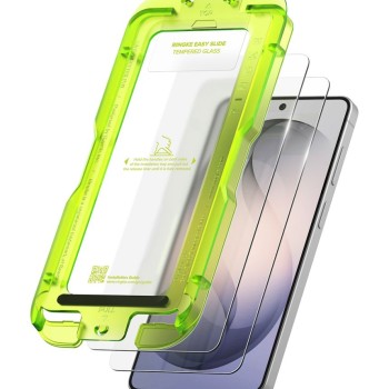 Закалено стъкло Ringke Easy Slide 2-pack за Samsung Galaxy S26+ Plus (Clear)