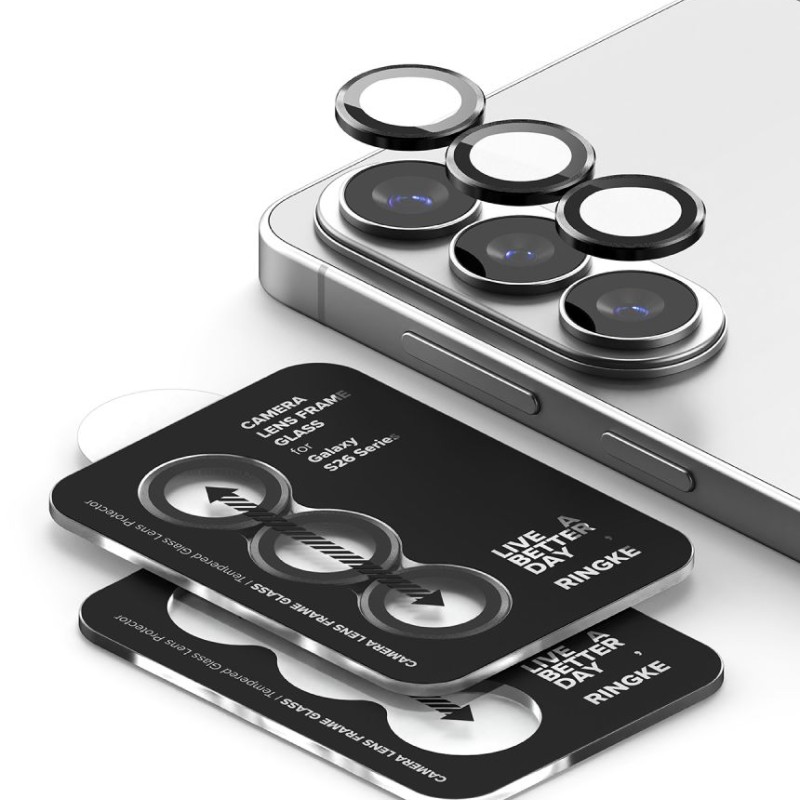 Ringke Camera Frame Protector (2 бр.) за Samsung Galaxy S26 / S26+ Plus – черен - Ringke Camera Frame Protector (2 бр.) за Samsung Galaxy S26 / S26+ Plus – черен - 8800328815407