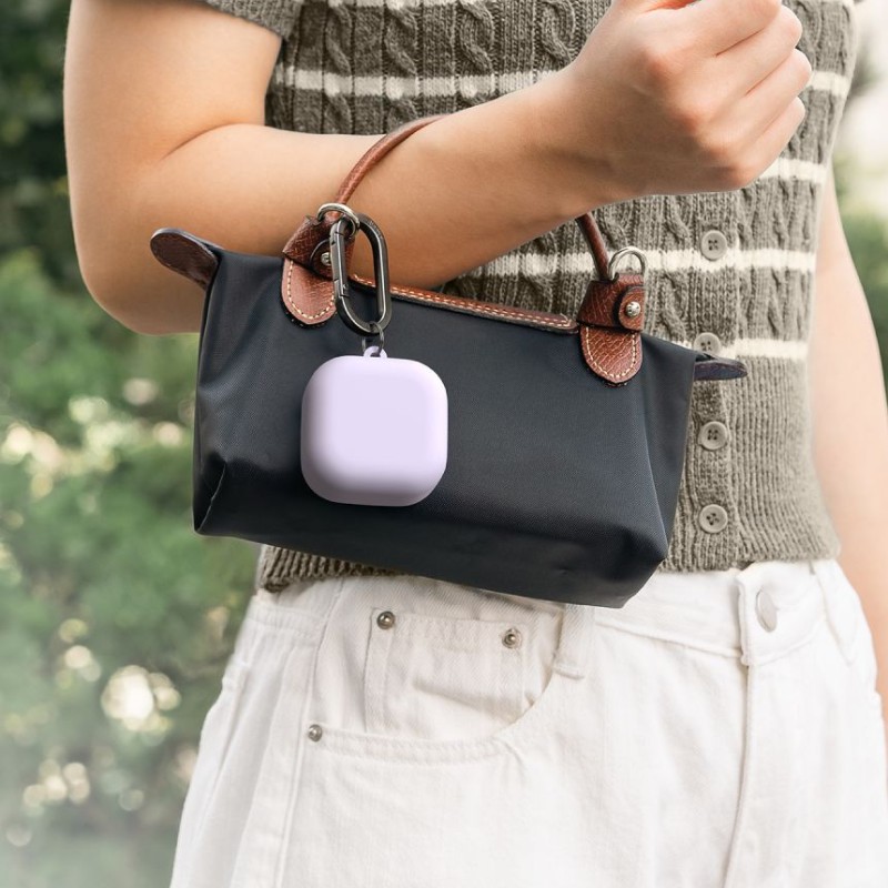 Ringke Silicone Case за Samsung Galaxy Buds 4 / 4 Pro (Light Purple) - 8800328816794