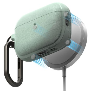 Ringke Onyx Magnetic с магнитно MagSafe калъф за Apple AirPods Pro 3 Mint Ringke Onyx Magnetic с магнитно MagSafe калъф за Apple AirPods Pro 3 Mint