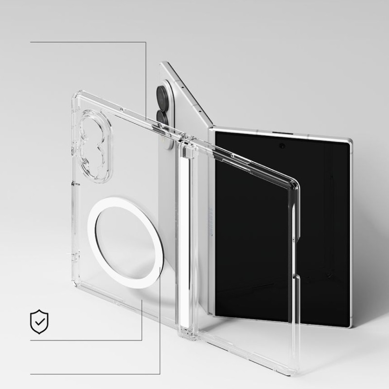 RINGKE Fusion Flap Magnetic MagSafe за Samsung Galaxy Z Fold 8 (Clear) RINGKE Fusion Flap Magnetic MagSafe за Samsung Galaxy Z Fold 8 (Clear)