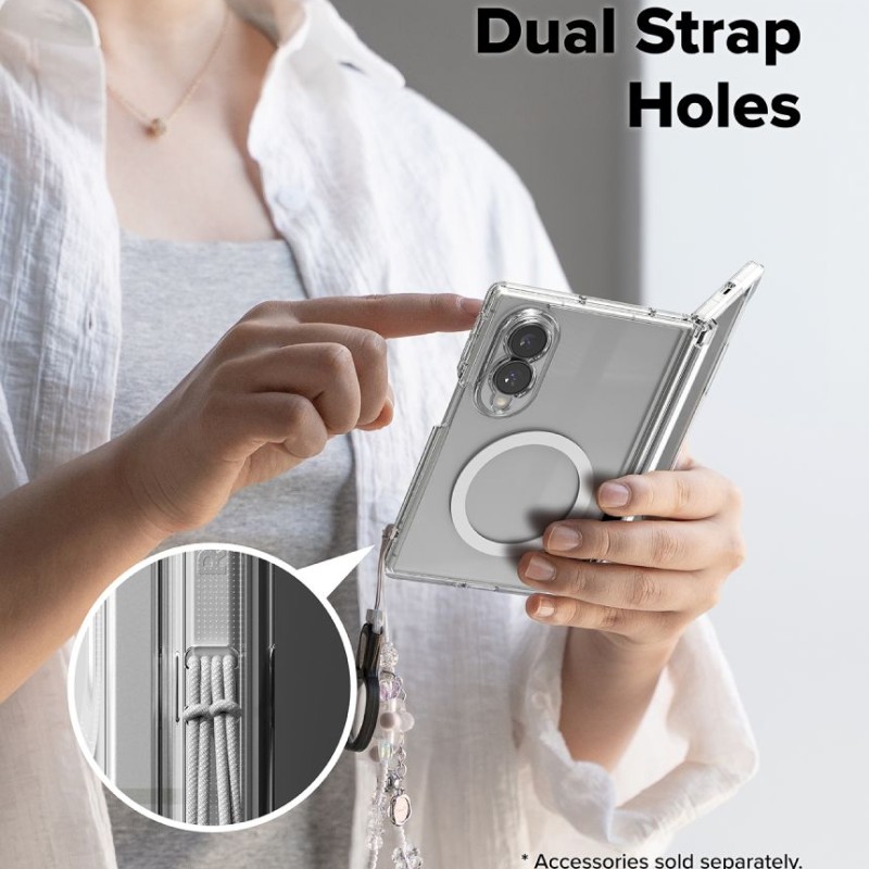 RINGKE Fusion Flap Magnetic MagSafe за Samsung Galaxy Z Fold 8 (Clear) RINGKE Fusion Flap Magnetic MagSafe за Samsung Galaxy Z Fold 8 (Clear)