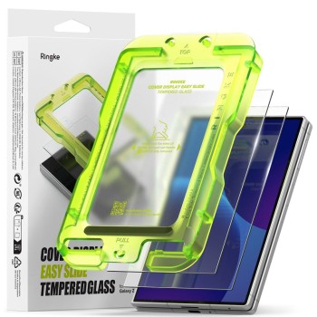 Ringke Cover Display Pro – закалено стъкло за външен дисплей Samsung Galaxy Z Fold 8, Easy Slide, 2 бр., прозрачно
