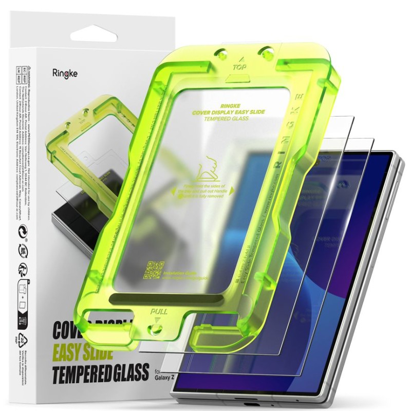 Ringke Cover Display Pro – закалено стъкло за външен дисплей Samsung Galaxy Z Fold 8, Easy Slide, 2 бр., прозрачно Ringke Cover Display Pro – закалено стъкло за външен дисплей Samsung Galaxy Z Fold 8, Easy Slide, 2 бр., прозрачно