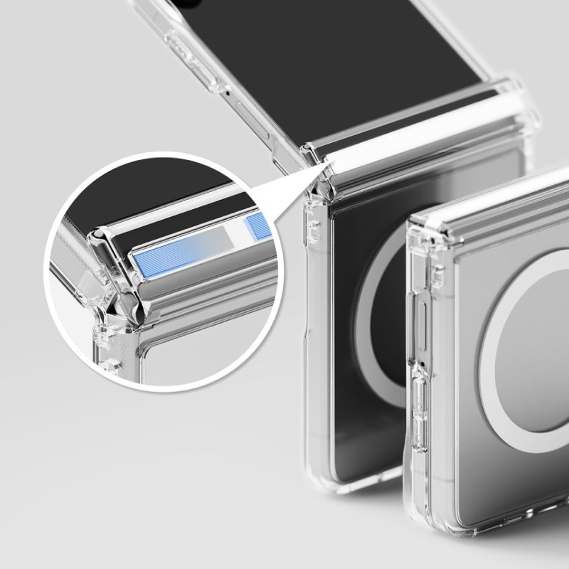 Ringke Fusion Flap Magnetic MagSafe Etui за Samsung Galaxy Z Flip 8 Clear (прозрачно) Ringke Fusion Flap Magnetic MagSafe Etui за Samsung Galaxy Z Flip 8 Clear (прозрачно)