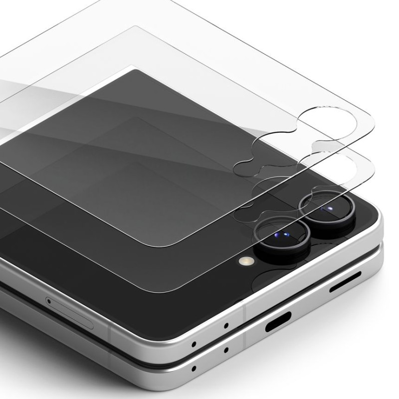 Ringke Cover Display Pro закалено стъкло за Samsung Galaxy Z Flip 8 (външен екран) 2 бр. – прозрачно Ringke Cover Display Pro закалено стъкло за Samsung Galaxy Z Flip 8 (външен екран) 2 бр. – прозрачно